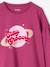 Tee-shirt détails brillants et message velours fille violine - vertbaudet enfant 