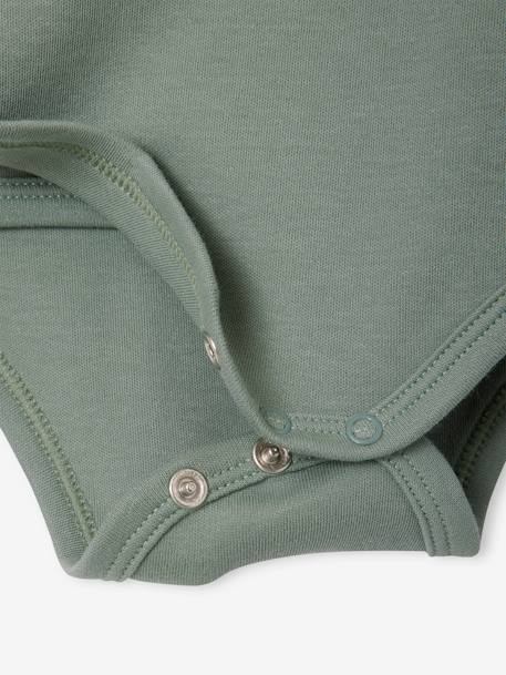 Pack of 5 Long Sleeve Bodysuits for Newborn Babies aqua green - vertbaudet enfant 