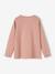Tee-shirt 'Egérie' détails fantaisie fille manches longues vieux rose - vertbaudet enfant 