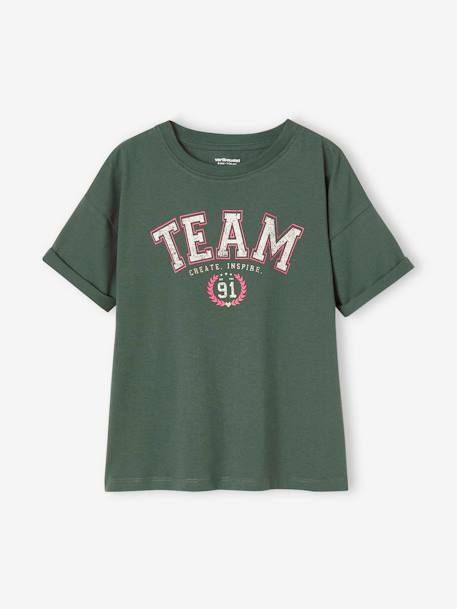 Team Sports T-Shirt for Girls green - vertbaudet enfant 