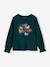 T-shirt fille motifs fantaisie détails brillants bleu pétrole+rose poudré - vertbaudet enfant 