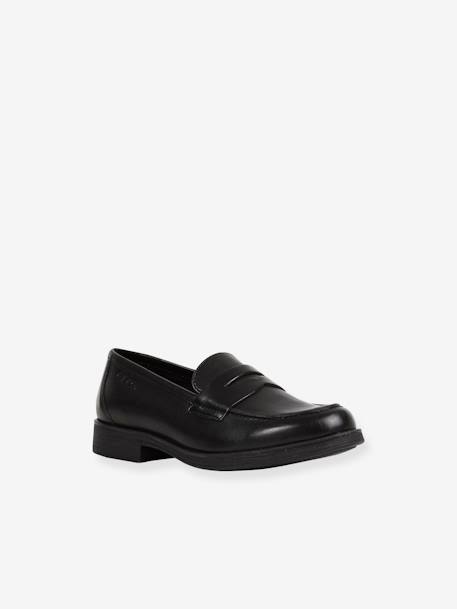 Leather Moccasins for Children, JR Agata by GEOX® black - vertbaudet enfant 