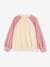 Terry Cloth Raglan Sweatshirt, Pop Flower Motifs for Girls ecru - vertbaudet enfant 