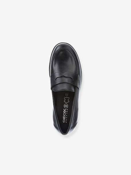 Leather Moccasins for Children, JR Agata by GEOX® black - vertbaudet enfant 