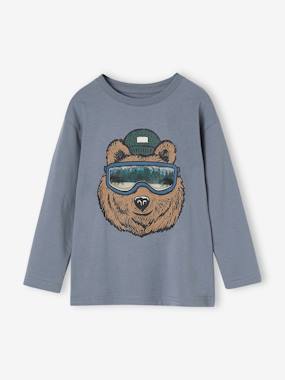 Top with Fancy Animation in Recycled Cotton for Boys  - vertbaudet enfant