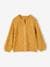 Fancy Knit Cardigan with Openwork for Girls mustard - vertbaudet enfant 