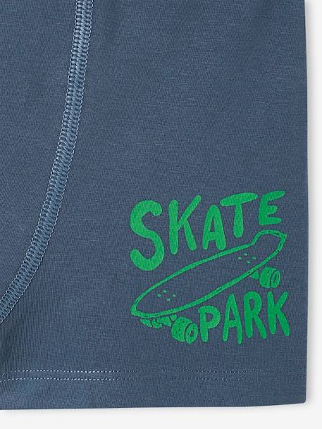 Pack of 5 Skateboarding Stretch Boxers for Boys green - vertbaudet enfant 