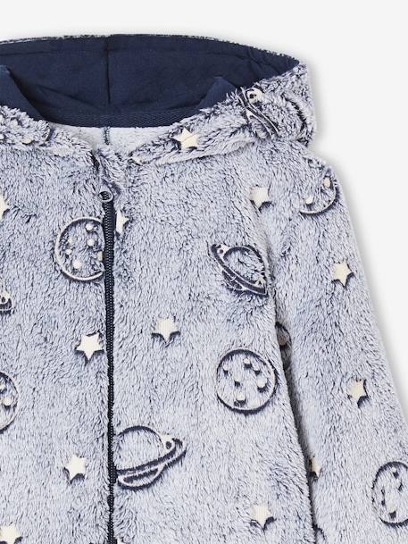 Space Glow-In-The-Dark Onesie Pyjamas, for Boys navy blue - vertbaudet enfant 