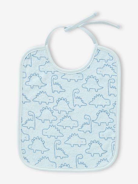 Lot 7 bavoirs bleu ciel+imprimé jungle+vert d'eau - vertbaudet enfant 