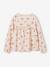 T-shirt blouse fille imprimé manches longues beige+écru+rose poudré+vert de gris - vertbaudet enfant 