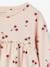 T-shirt blouse fille imprimé manches longues beige+écru+rose poudré+vert de gris - vertbaudet enfant 