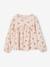 T-shirt blouse fille imprimé manches longues beige+écru+rose poudré+vert de gris - vertbaudet enfant 