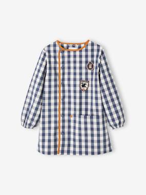 -Chequered Smock for Boys