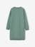 Basics Dress in Fleece for Girls emerald green - vertbaudet enfant 