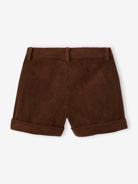 Corduroy Shorts for Girls hazel+sand beige - vertbaudet enfant 
