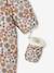 Combipilote bébé fille fleurie doublée polaire BEIGE CLAIR IMPRIME - vertbaudet enfant 