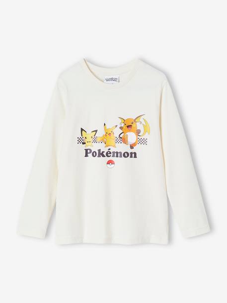 T-shirt manches longues Pokémon® garçon écru - vertbaudet enfant 