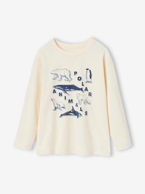 Tee-shirt motif animal garçon en coton recyclé  - vertbaudet enfant