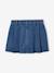 Pleated Denim Skirt, for Girls stone - vertbaudet enfant 