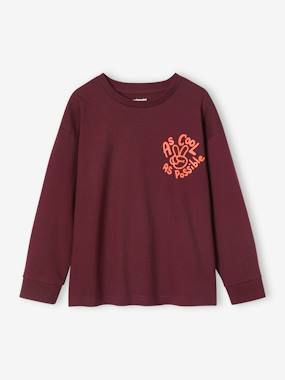 Long Sleeve Top with Cool Motif on the Chest for Boys  - vertbaudet enfant