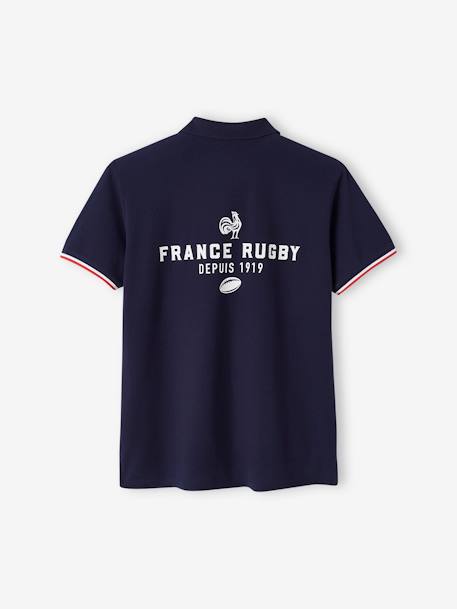 Polo adulte manches courtes France Rugby marine - vertbaudet enfant 
