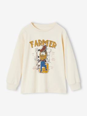 -Top with Farming Motif for Boys