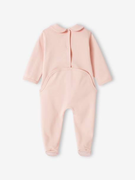 Pack of 2 'Sweet Nights' Sleepsuits in Interlock Fabric for Babies pale pink - vertbaudet enfant 