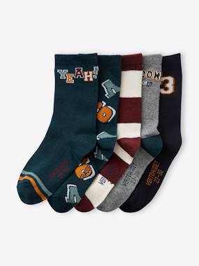 Boys-Pack of 5 Pairs of Socks for Boys