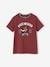 T-Shirt with Fun Fox Motif for Boys bordeaux red - vertbaudet enfant 