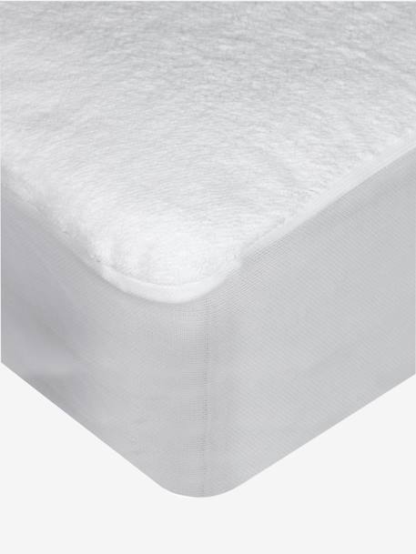 Alèse microfibre imperméable toucher doux blanc - vertbaudet enfant 