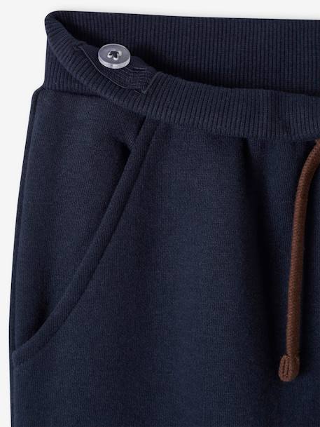 Pantalon jogging avec poches à rabat sport garçon bleu nuit - vertbaudet enfant 