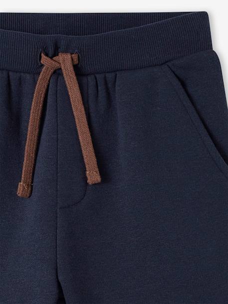 Pantalon jogging avec poches à rabat sport garçon bleu nuit - vertbaudet enfant 