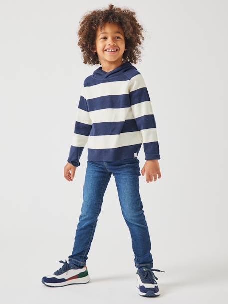 Slim morphological jeans for boys size medium black denim+Dark Blue+Dark Grey+Denim Blue+denim grey+double stone - vertbaudet enfant 