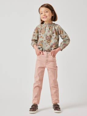 MEDIUM Hip, Mom Fit MorphologiK Trousers, for Girls  - vertbaudet enfant