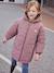 Parka à capuche réversible effet métallisé ou doudoune fille argent - vertbaudet enfant 