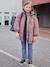 Parka à capuche réversible effet métallisé ou doudoune fille argent - vertbaudet enfant 