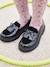 Mocassins vernis junior noir - vertbaudet enfant 