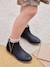 Boots enfant fille cuir zippées noir - vertbaudet enfant 