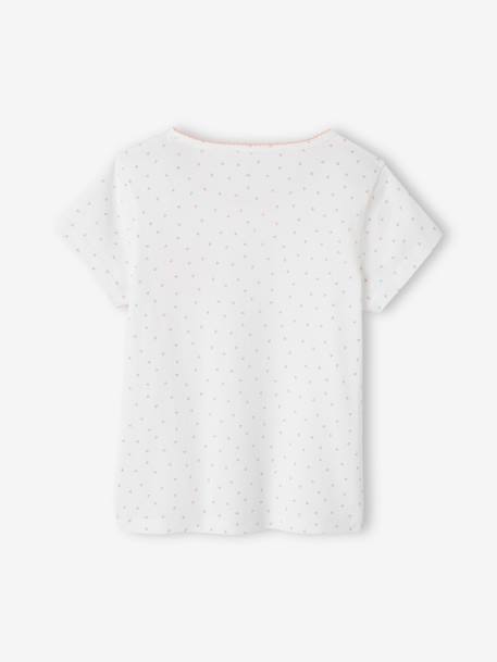 Pack of 3 Short Sleeve Fancy T-Shirts for Girls, Basics white - vertbaudet enfant 