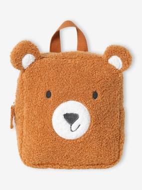 Baby-Accessories-Bags-Bear Backpack in Sherpa, for Children