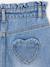 Jean fille mom poches coeur denim gris+gris+stone - vertbaudet enfant 