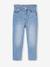 Jean fille mom poches coeur denim gris+gris+stone - vertbaudet enfant 