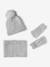 Beanie + Snood + Gloves or Mittens Set in Cable Knit for Girls ecru - vertbaudet enfant 