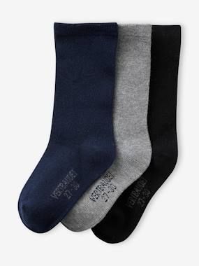 -Pack of 3 Pairs of Seamless Socks for Boys