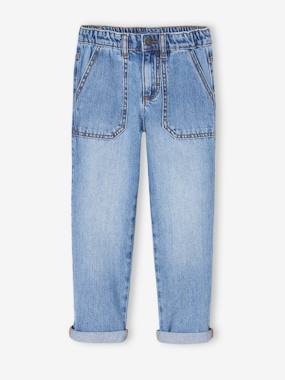 Boys-Trousers-Wide-Leg Carpenter Jeans for Boys