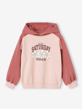 Fancy Hooded Sweatshirt for Girls  - vertbaudet enfant