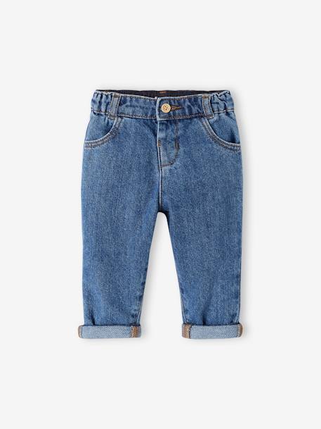 Mom Fit Jeans for Babies stone - vertbaudet enfant 
