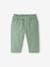 Twill Trousers, Elasticated Waistband, for Babies green - vertbaudet enfant 
