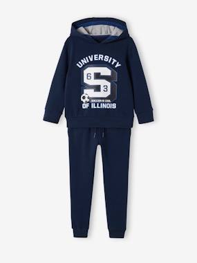 Boys-Outfits-Sports Combo in Fleece, Hoodie + Joggers, for Boys