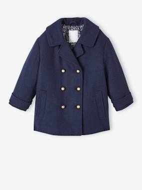 Manteau officier en drap de laine fille - vertbaudet enfant Fille-Manteau officier en drap de laine fille